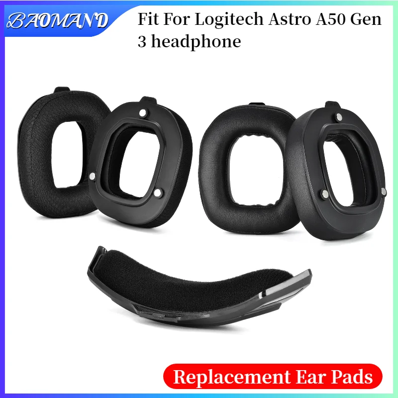 

Replacement ear pads for Logitech Astro A50 Gen 3 headphones, soft protein leather ear pads