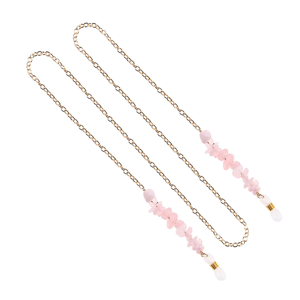 

1PC Stylish Spectacles Chain Pink Colored Crystal Glasses Chain Delicate Alloy Eyeglasses Cord Chic Sunglasses Rope for Glasses