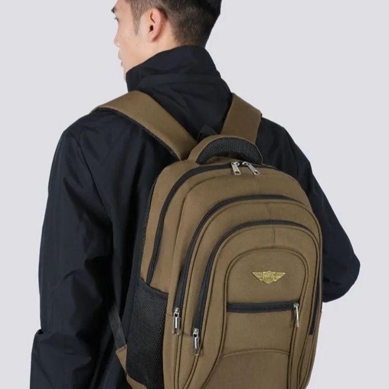 

Vintage Leather Diaper Bag Solid Color Minimalist Design High-end Fashionable Trendy Backpack For Men Women Business Travel