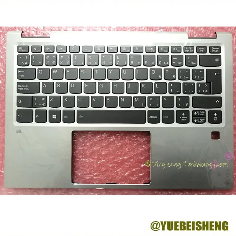 

YUEBEISHENG New/Orig For Lenovo Yoga 720 13 yoga 720-13 palmrest Canadian French keyboard upper cover 5CB0N67948