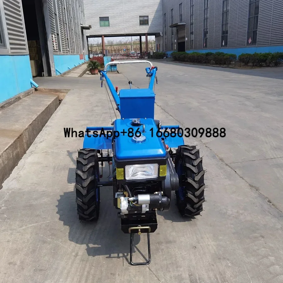 mini small Farm garden multipurpose agriculture equipment hand walk-behind walking new and used tractors two wheel for sale