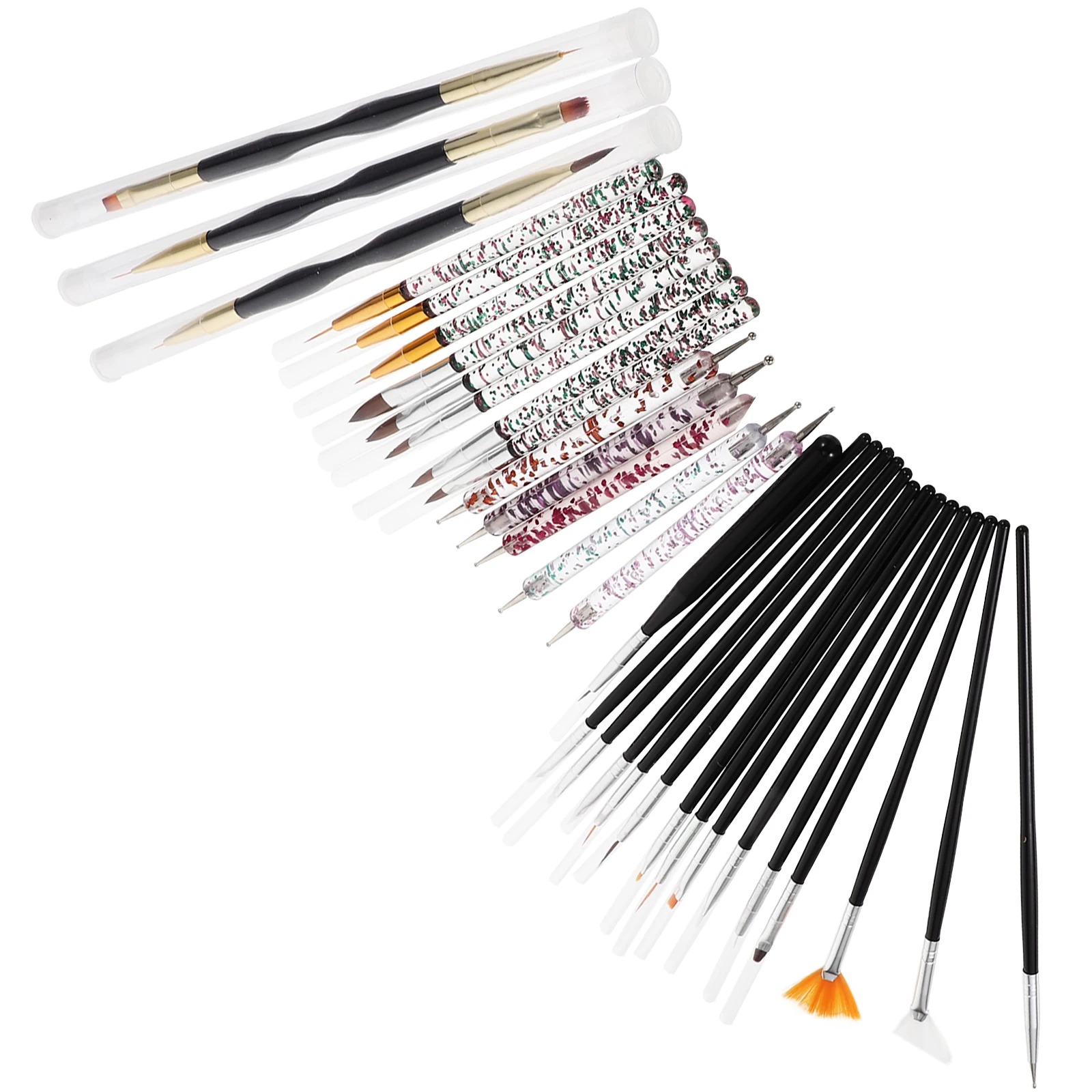 

1 set 1 Set Of Professional Pens Wear-Resistant Portable Dotting Tools For Manicure Diy Nail Art Supply Convenient Nail Tools