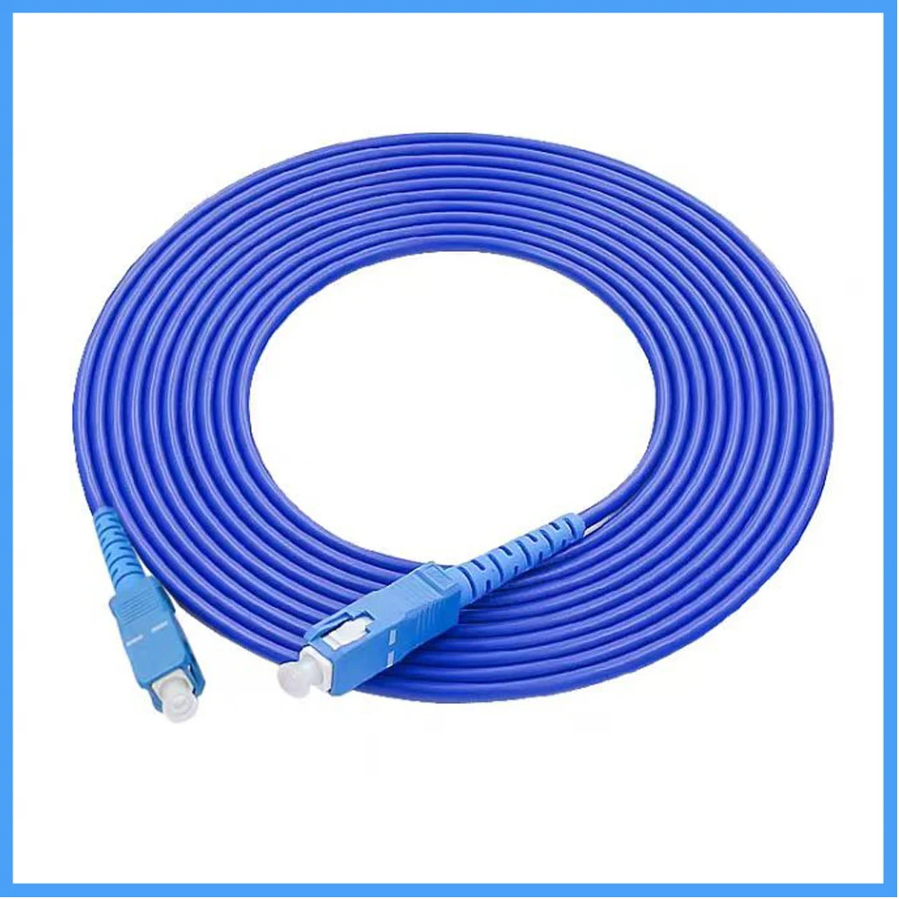 Cable de fibra Opitca SC/UPC-SC/UPC, cable de conexión de fibra óptica de acero, 2M/3M, SM FTTH, Cable de extensión a prueba de ratas