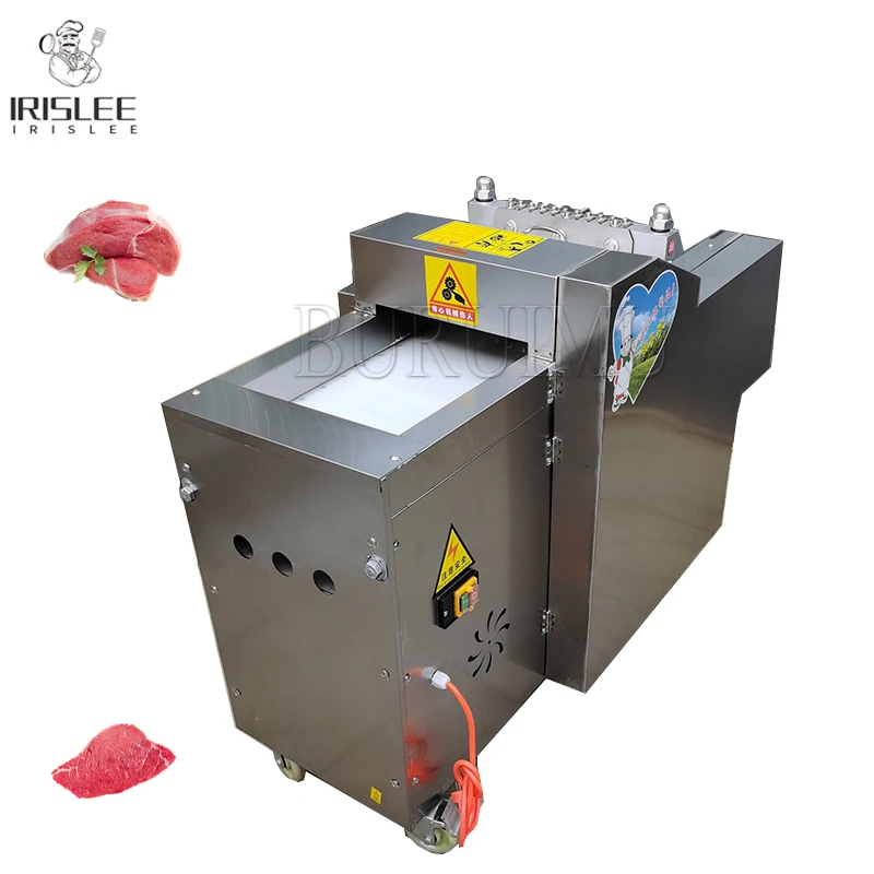 

Electric Automatic Chicken Fresh Goat Beef Meat Cube Diced Cutting Machine