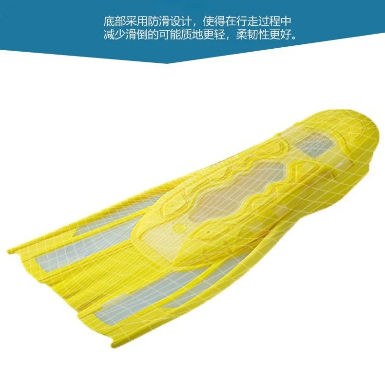 High Quality Professional Swimming Training Short Flippers Adult Breaststroke Racing Swimming Double Fins Swimming Equipment