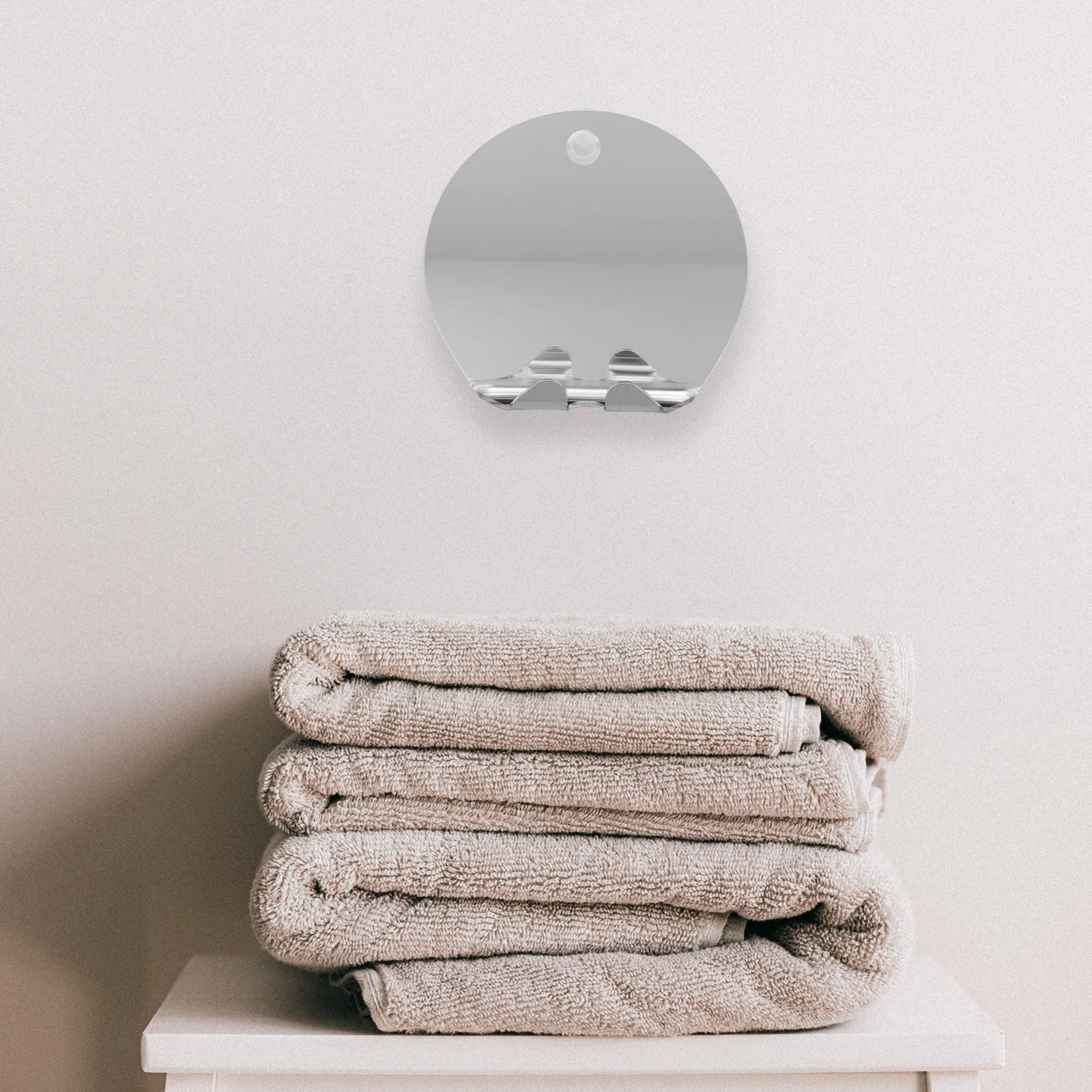 

Набор из 1 прочного акрилового зеркала для макияжа и бритья с защитой от запотевания, портативное, практичное, для путешествий и ванной комнаты