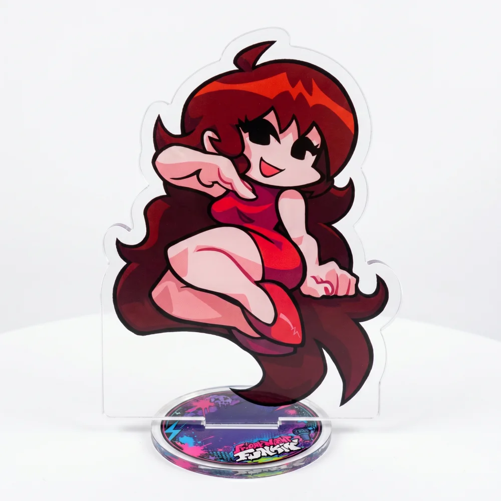 Friday Night Funkin FNF 10cm Acrylic Stand Keychain BF GF Double Sided HD Chibi Game Desk Decor Fan Gift