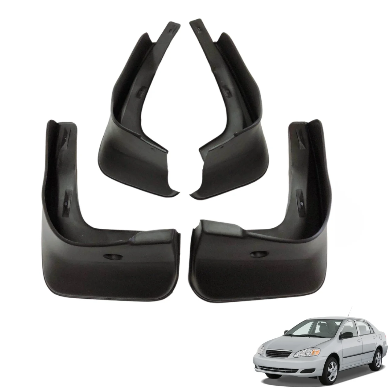 

For Toyota Corolla 2008-2013 Front Rear Fender Mudguard with Screw PP Mud Flaps Guard Splash Flap Mudguards