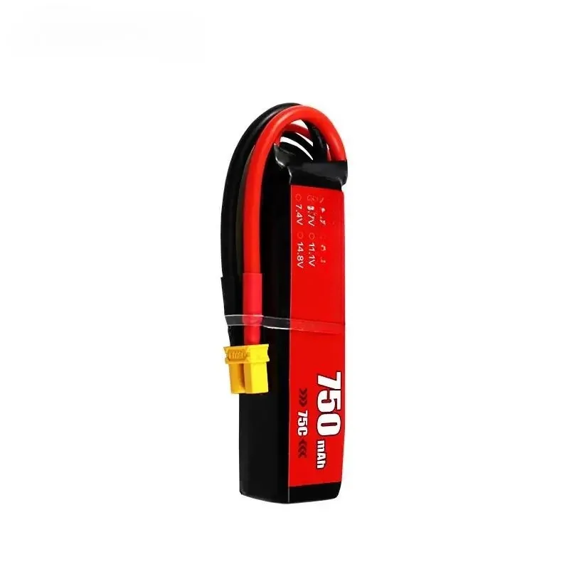 For BT LIPO XT30 Battery X Series 750mAh/1S-4S/3.7V-14.8V/75C/FPV Dedicated Battery for Travel
