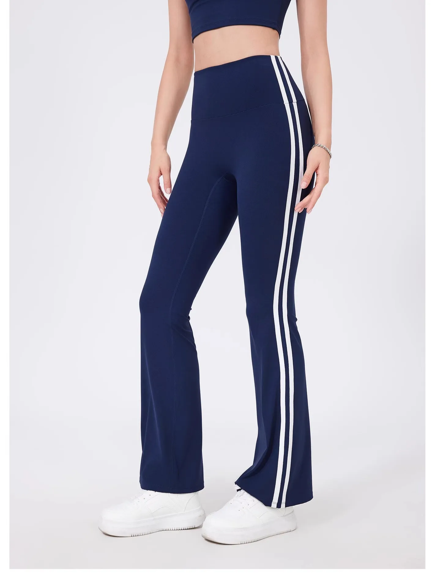 المرأة عالية الخصر اليوغا السراويل متوهج الرياضة طماق تجريب متوهج طماق لباس غير رسمي مريح أكتيفيوير الصالة الرياضية طماق