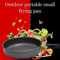Portable Outdoor Frying Pan Small Pan Camping Picnic Camping Non-stick Outdoor Tableware Cookware Tools Cooking Cooking Pan Q8U7