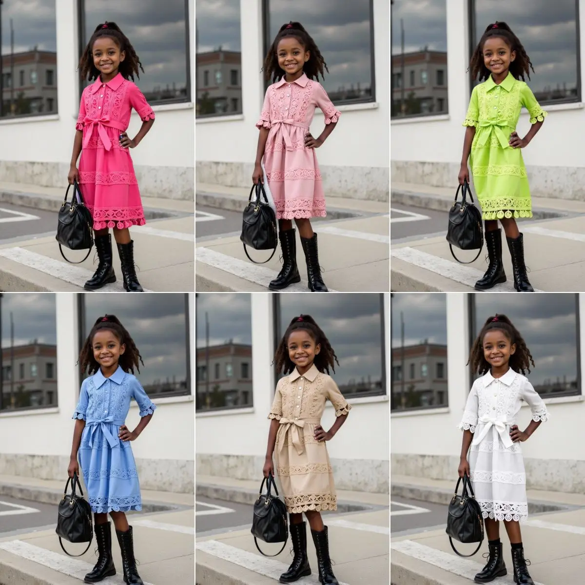 

Кружевное платье в европейском стиле для девочек, повседневное платье принцессы на весну, лето, осень, мода, От 2 до 7 лет