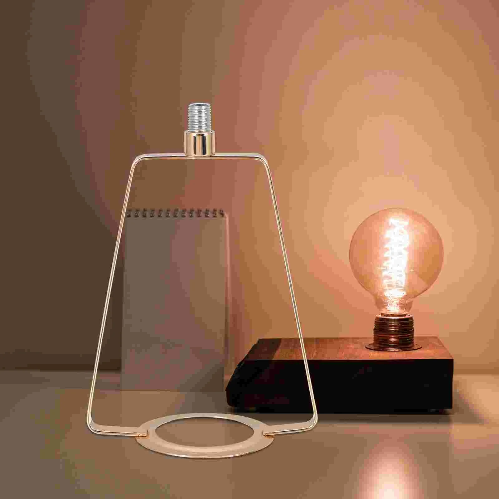 Suporte de luz lâmpadas de mesa acessórios de iluminação quadro sombra titular suporte resistente peças metal adaptador harpa