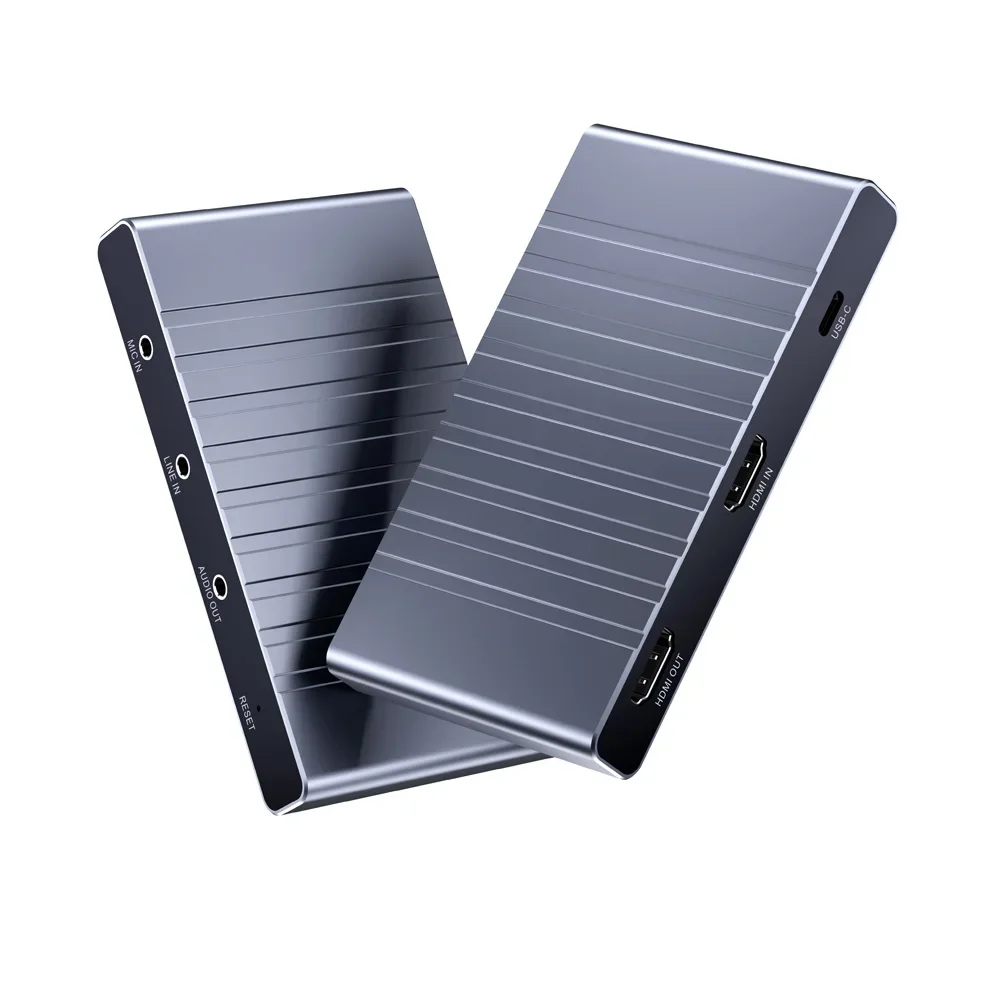 بطاقة التقاط الفيديو 4K USB 4K HDMI Loop Out 1080P/240HZ لعبة فيديو التقاط البث لأجهزة iPad/الهاتف المحمول/الكاميرا يوتيوب