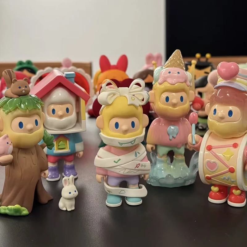 

FINDING UNICORN FARMER BOB Flash Back Series Blind Box Guess Bag Original Toys Doll Cute Anime Figure Ornaments Gift