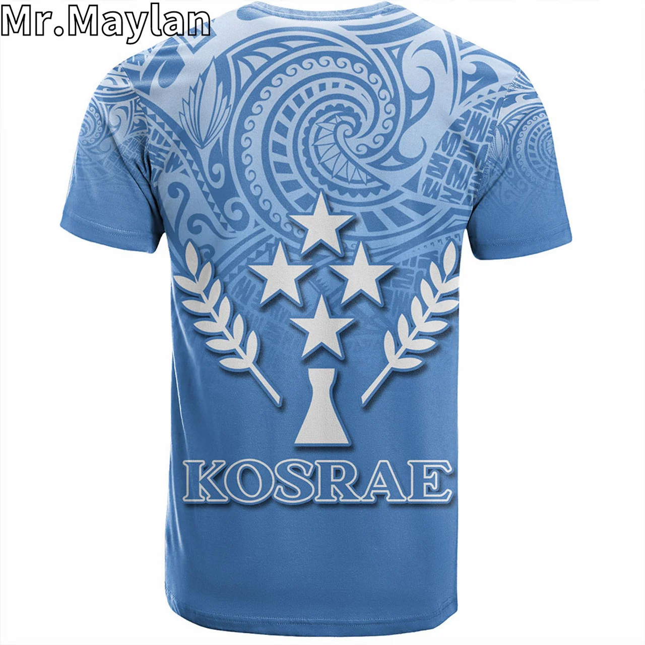 T-shirt personalizzata 3D Kosrae Hawaii bandiera polinesiana con stemma maglietta tatuaggio tribale uomo donna Streetwear magliette Unisex