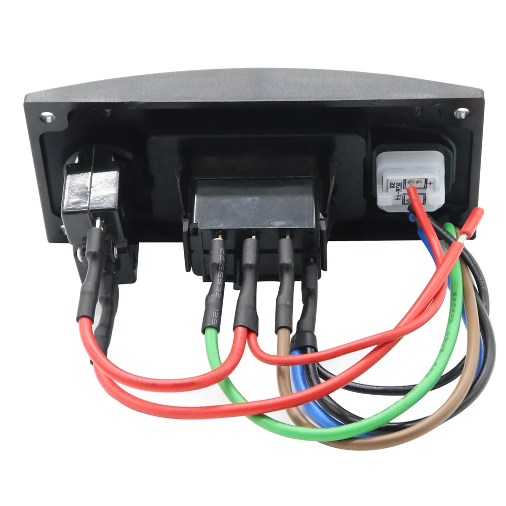 Panel de interruptor de bomba inferior impermeable, 12-24V, interruptor de bomba, alarma, Panel de Control de limpieza de cubierta de barco para