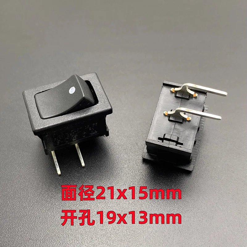 RL3 T125/55 Ship type power switch button 2 Bend foot 2 speed 6A250V warped boat key opening hole 19*13mm