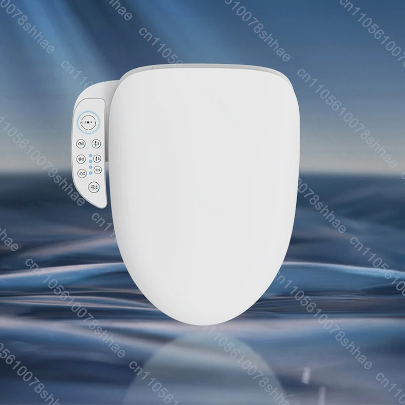 Smart Bidet Toilet Seat Heated Elongated Bidet Lid Cover Instant Heated Warm Air Dryer Feminine Wash Night Light Self Cleaning