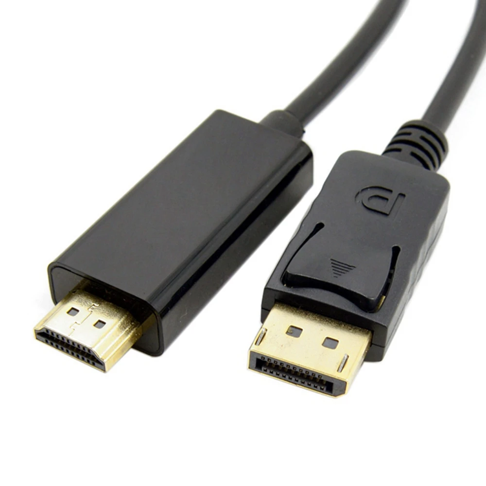 

DP to HDMI public, DP to HDMI adapter cable, DP to HDMI HDTV, with gold-plated plugs at both ends.