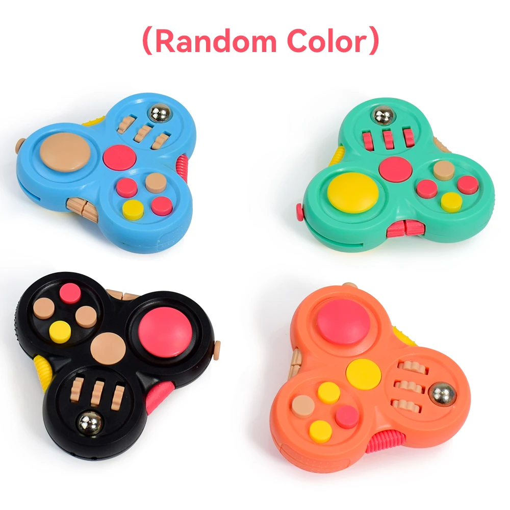 1 قطعة لعبة تحكم أذرع التحكم في ألعاب الإصبع ، ألعاب متململة وحدة تحكم الدوران ، أداة تخفيف التوتر الإبداعية للمراهقين هدية