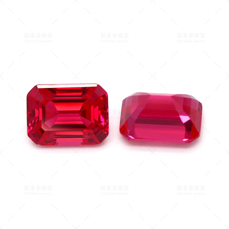 2.13ct Laboratory Nurturing Gemstones Exquisite Bare Stone Emerald-cut Synthetic Ruby Jewelry Containing GAL Certificate