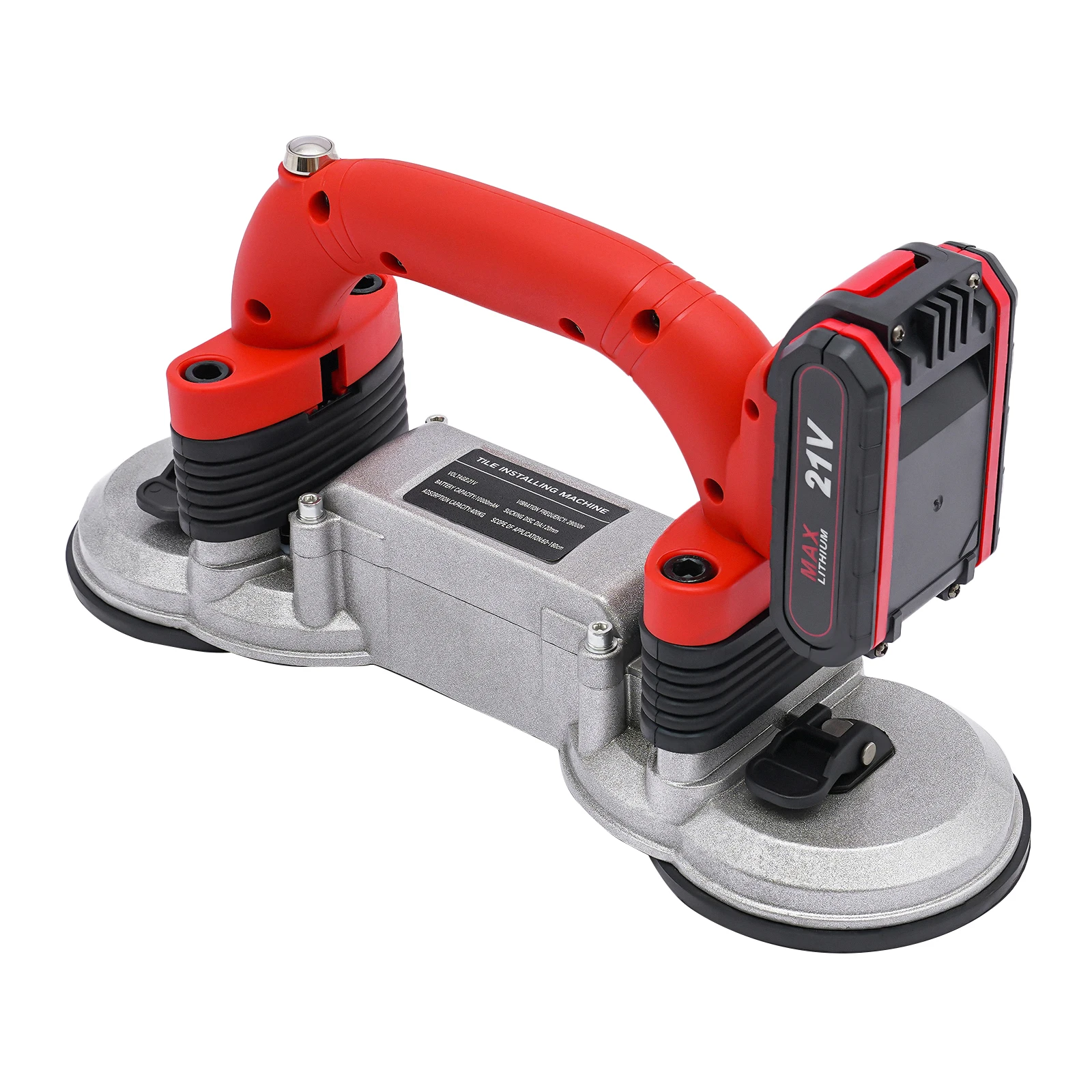 6-Speed Electric Tile Vibrator Tile Leveling Tool With Strong Suction Cup For UK/US Standard