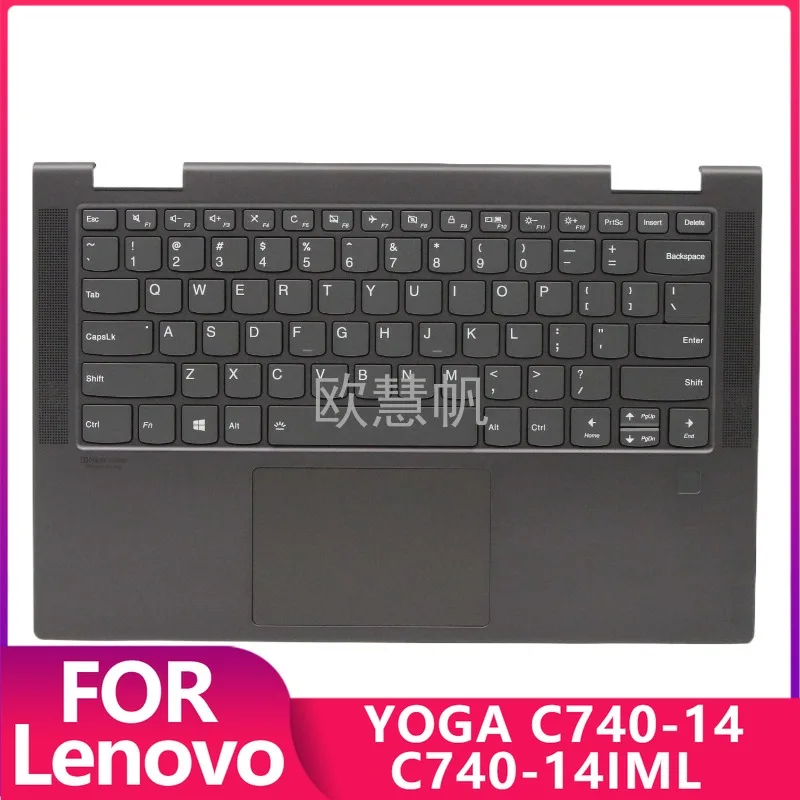 

Новые ремонтные аксессуары для Lenovo YOGA C740-14 C740-14IML: подставка для рук (C-крышка) с американской клавиатурой с подсветкой и тачпадом 5CB0U43952