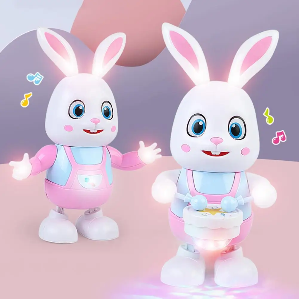 Cute Funny Rabbit Crawling Toys Electronic Dancing Rabbit Guitarist Toy For Children\'s Toys Early Education Enlightenment Toys