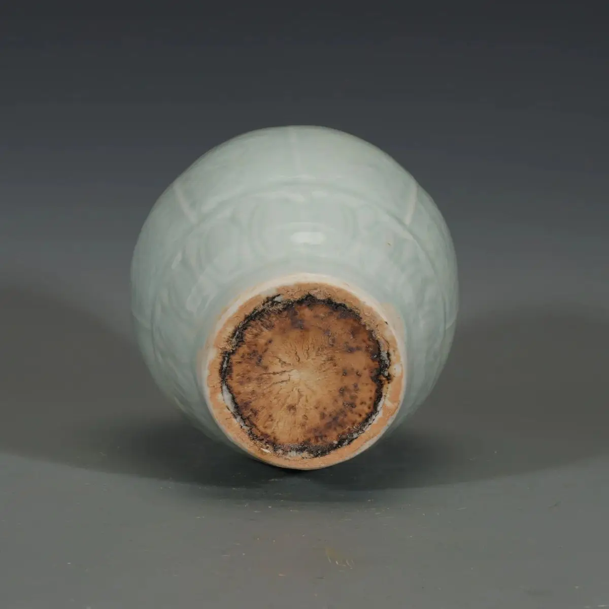 Old Collection Official Kiln Hutian Kiln Hand Carved Patterned Meiping Vase Antique Ornamental Decorative Bottle