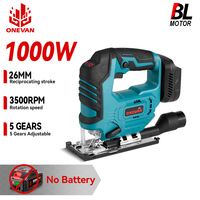 ONEVAN 1000W 3500RPM Brushless Electric Scroll Saw Multifunctional Cordless Wood Furniture Cutting Tools For Makita Battery pin