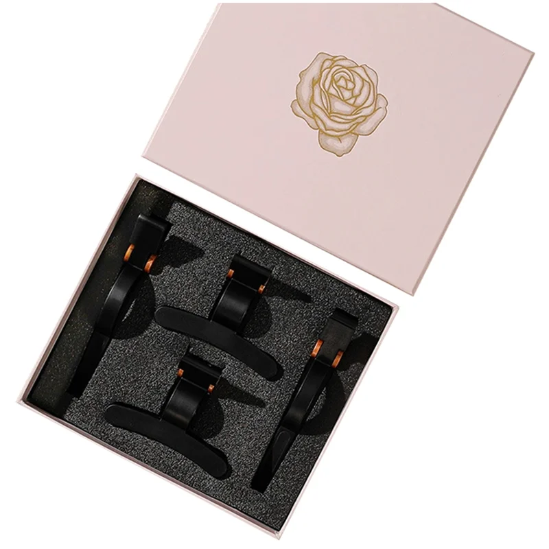 

【FITTING!】For Dyson Airwrap 4Pcs For Styling Hair Clips, 2 Wide& 2 Anti-Slip Grip, Part No 973267-01 Gold