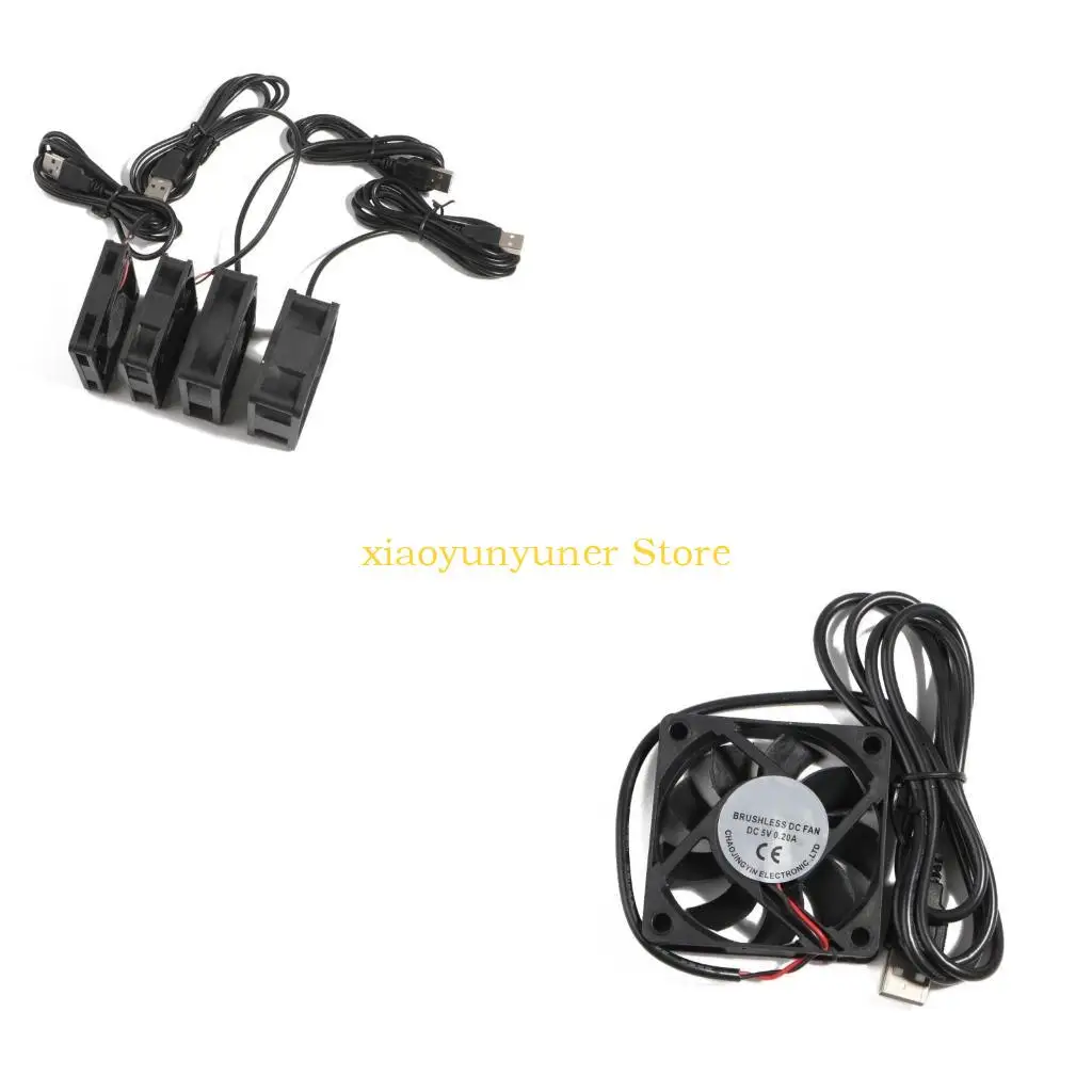 P9JB 60mm USB Fan 5V DC Brushless Cooling Fans Oil Bearing Fan for 3D Printer Computer Case Fan CPU Coolers DIY Cooling