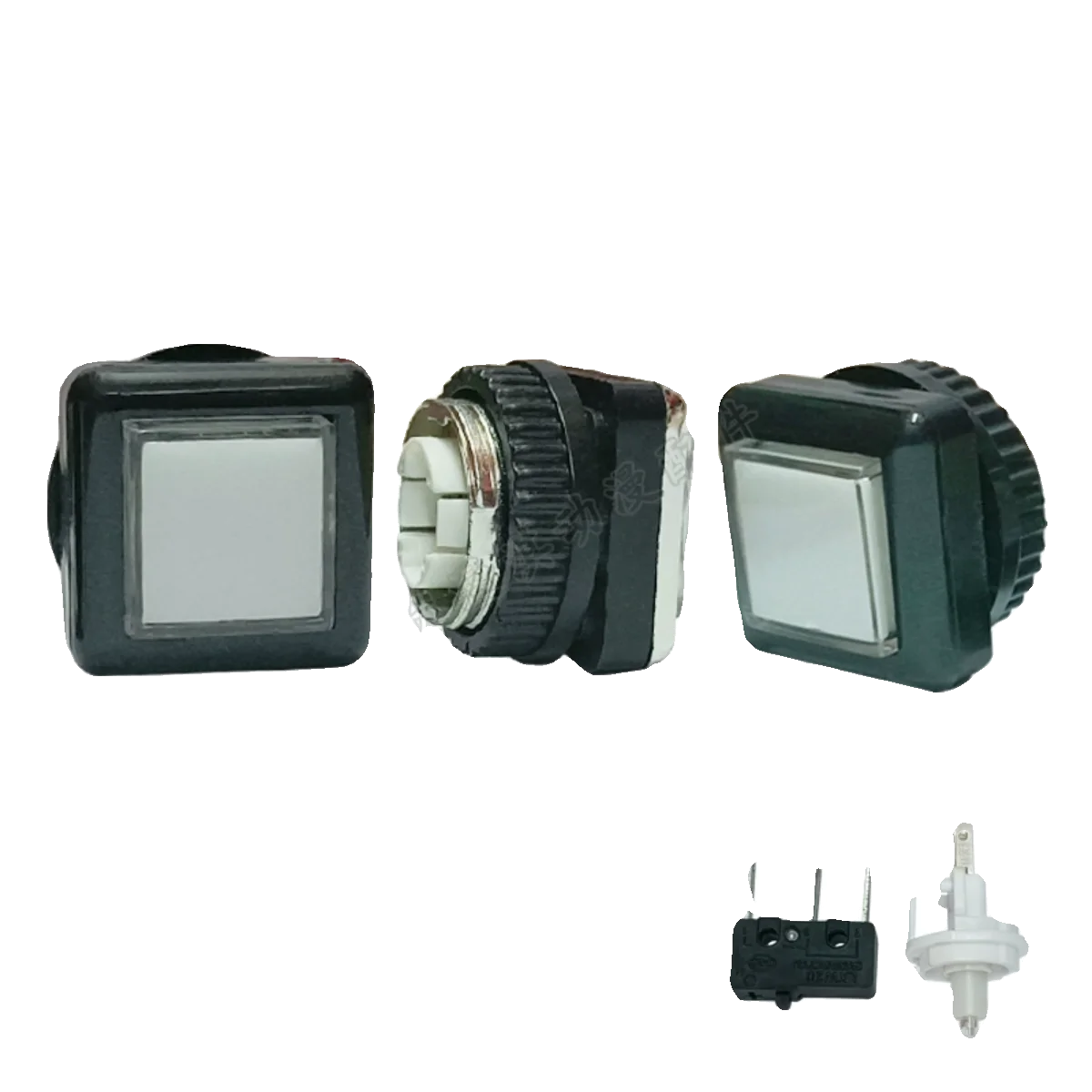 Coin Operated Games Arcade Machine Auto Reset Switch Button Rectangle Square Replacement Button for Arcade Game Room