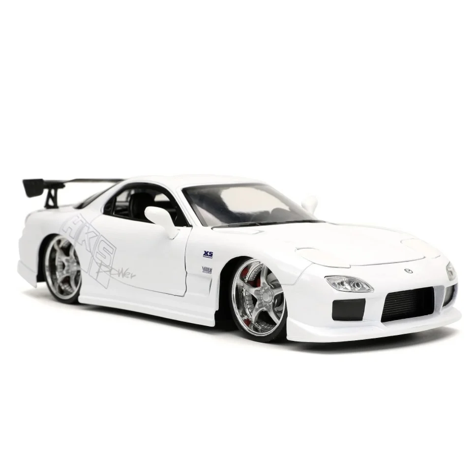 Jada Toys Fast & Furious 1:24 1992 Mazda RX-7 Die-cast Car, Toys for Kids and Adults, White