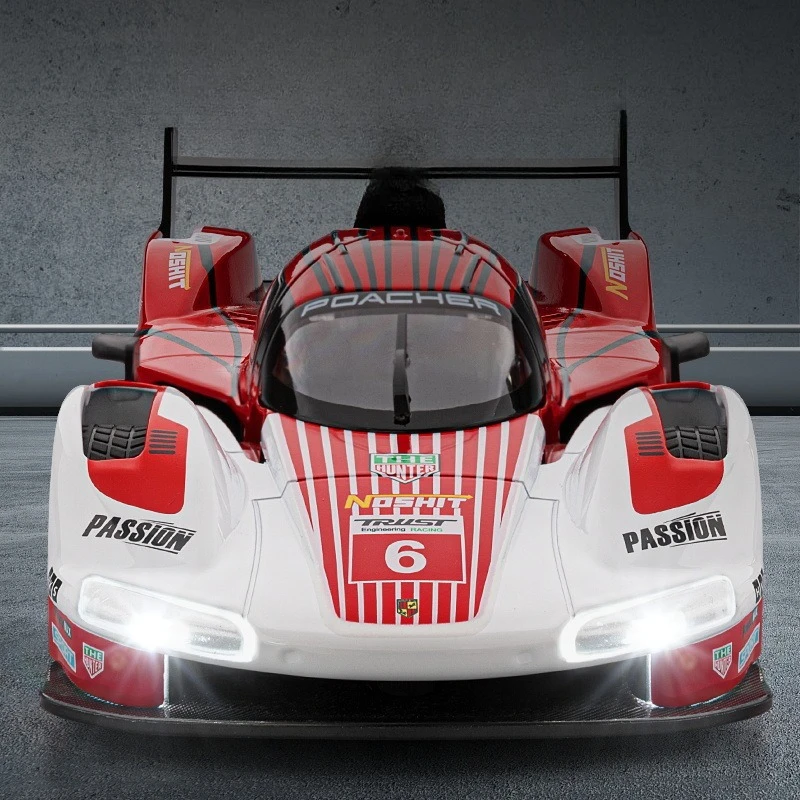 Moulé sous pression en alliage 1:22 Porsches 963 modèle de voiture de course jouet véhicule enfants garçon cadeau d'anniversaire son lumière Collection Miniature Voiture