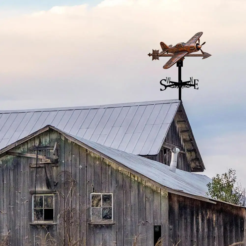 Country Charm Weathervane Outdoor Metal Dinosaur Weather Vane for Garden Decoration Rooftop Wind Indicator Unique Shed Ornament