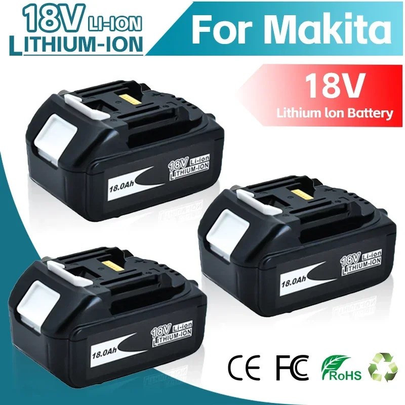 18V 6.0,12.0,18.0,Ah battery BL1850 BL1860B BL1860 BL1840 LXT Li‑Ion For Makita 18V Power Tools BL1840B BL1830 194205-3 LXT-400