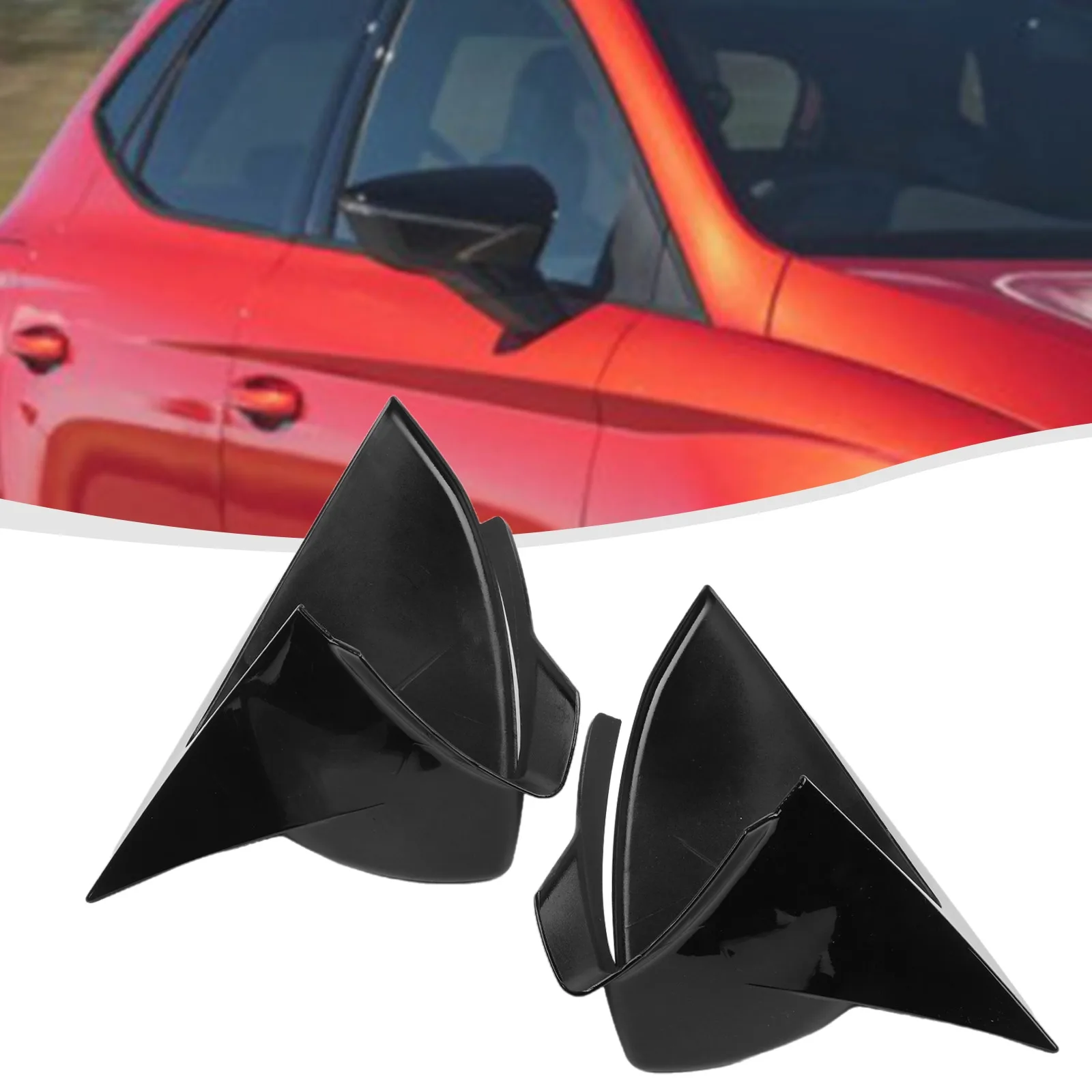 

Крышка зеркала на крыло для SEAT для Ibiza Mk5 2017 2018 и Arona 2017 2018, глянцевая черная отделка для улучшенного образа автомобиля