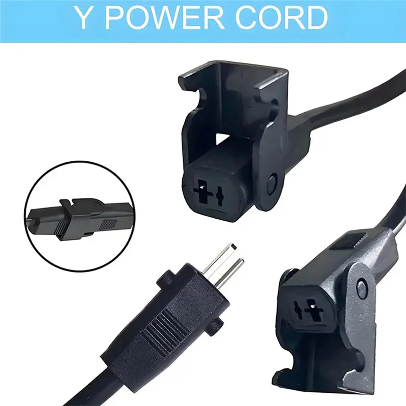 ABGI-Universal 1.5 Meter 2 Pin Splitter Lead Y Power Cable For Electric Recliner And Lift Chairs- Supports 2 Motors To 1 Power S view 5