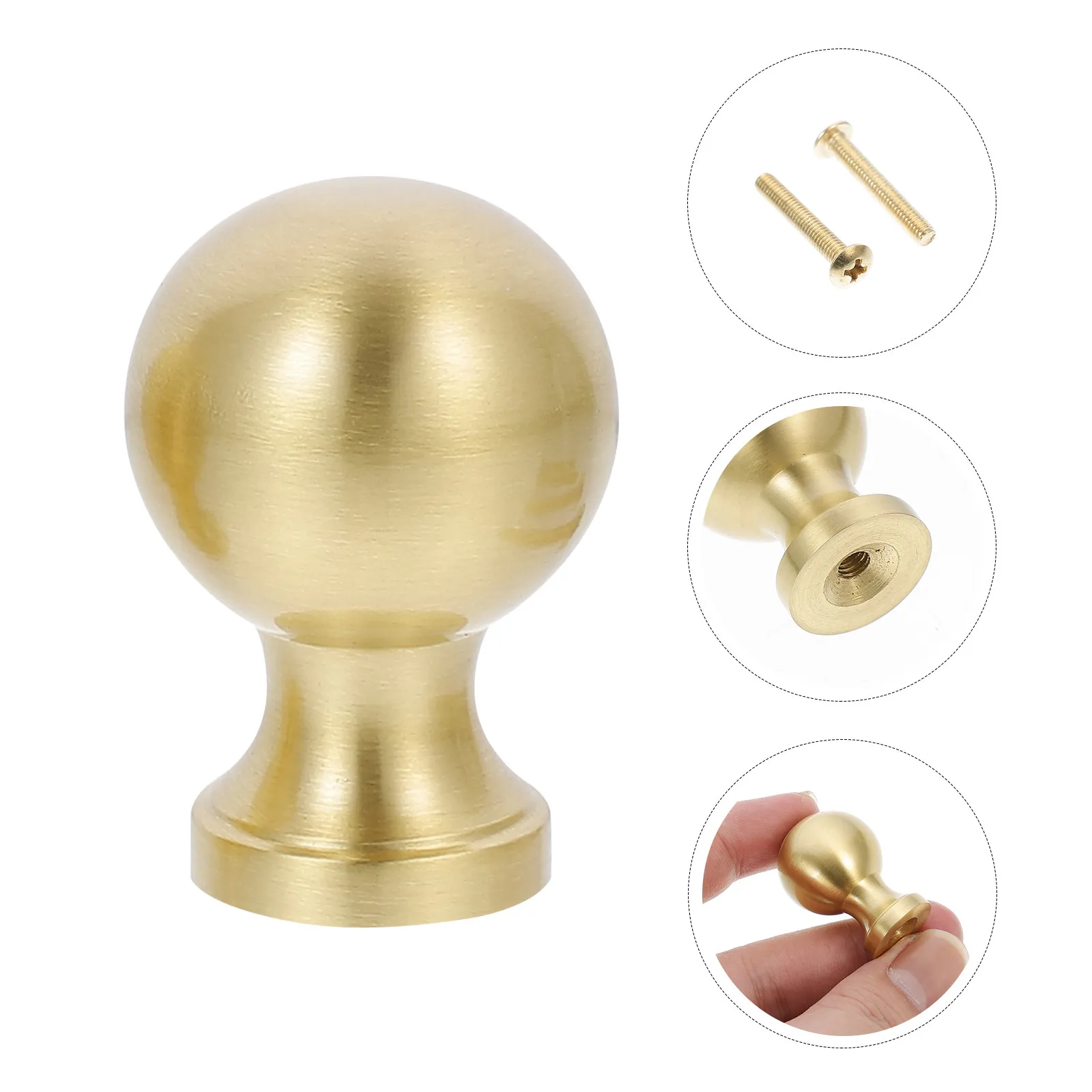 

2 шт. круглых золотых ручек-кнопок для ящиков, мебельные ручки с одним отверстием для комода, шкафа, гардероба, домашнего декора и ремонта