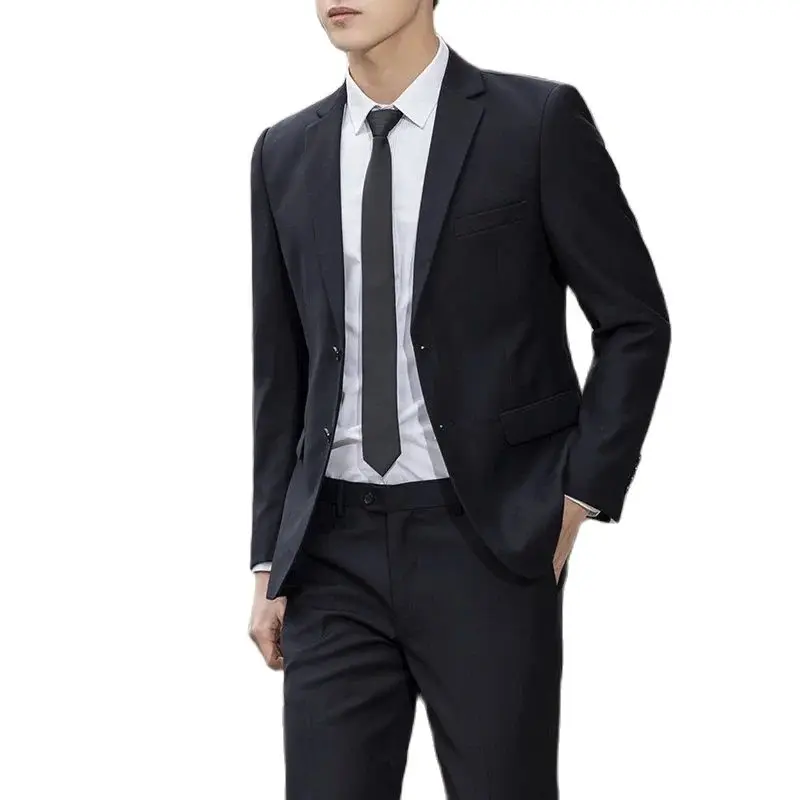 New (Blazer+ Vest + Pants) Fashion Business Men's Professional Dress Solid Color Trend Casual Gentleman Slim Groom Suit M-6XL