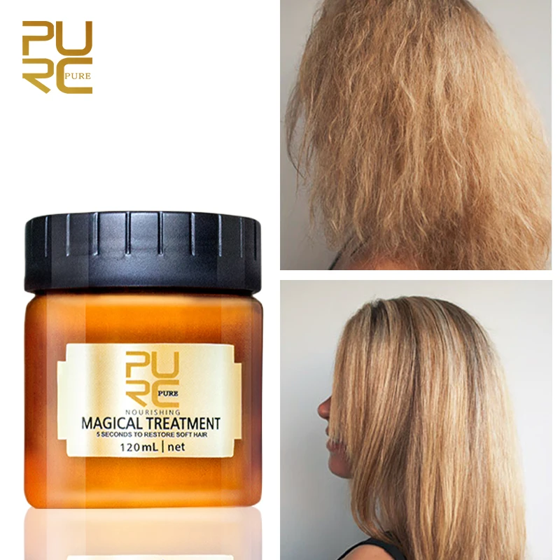 

PURC 5 Seconds Hair Mask Magical Keratin Treatment Cream Smoothing Straighten Soft Repair Damaged Frizz Hair Care Product 120ml