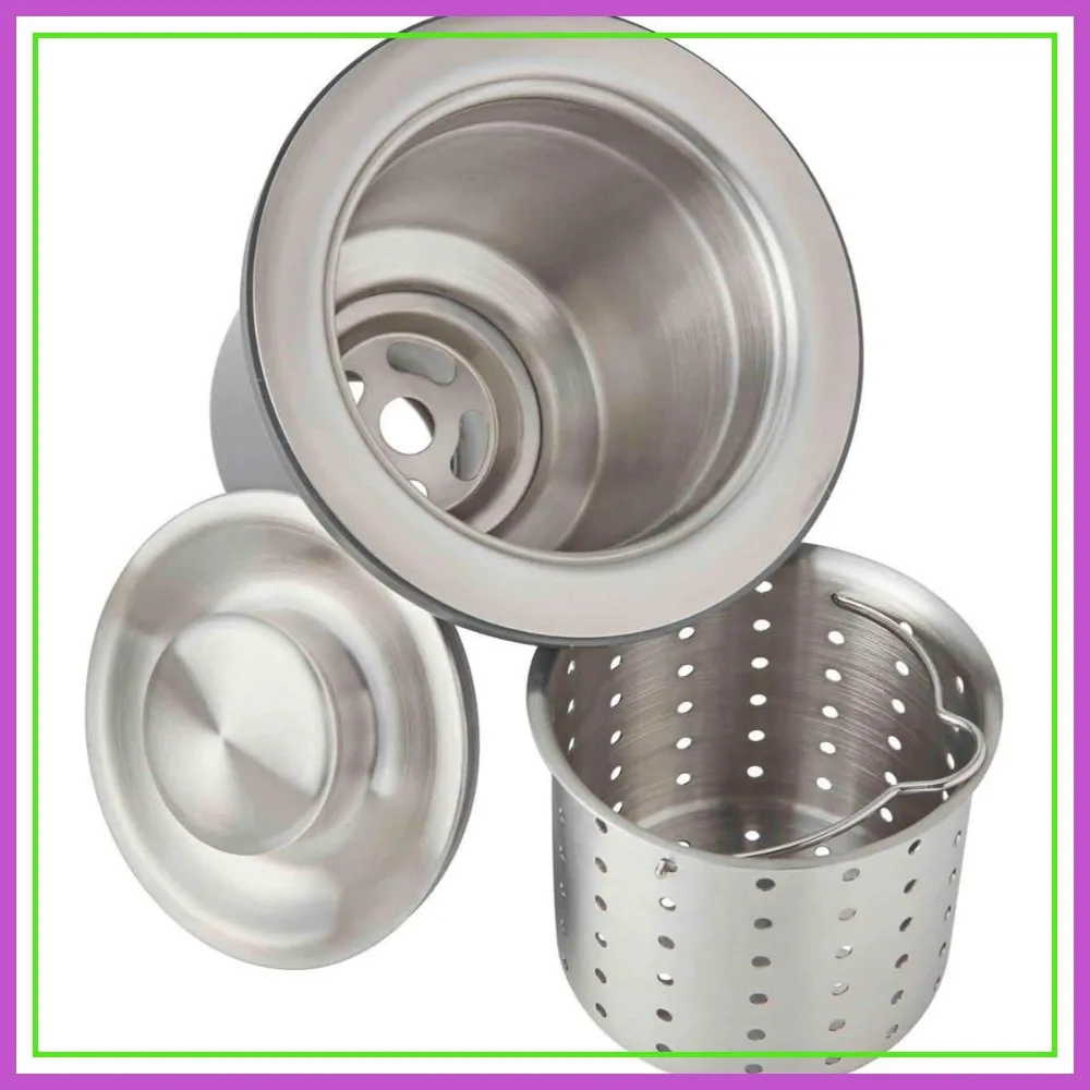 

3-1/2" Deep Strainer Basket, Drain Fitting for Kitchen Sink