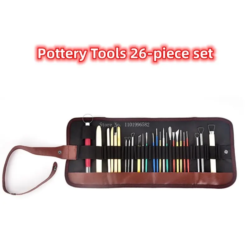 

Wood Metal Stainless Steel Carving Tools 26 Piece Set DIY Making Pottery Clay Sculpture Repair Billet Carving Tool Accessories