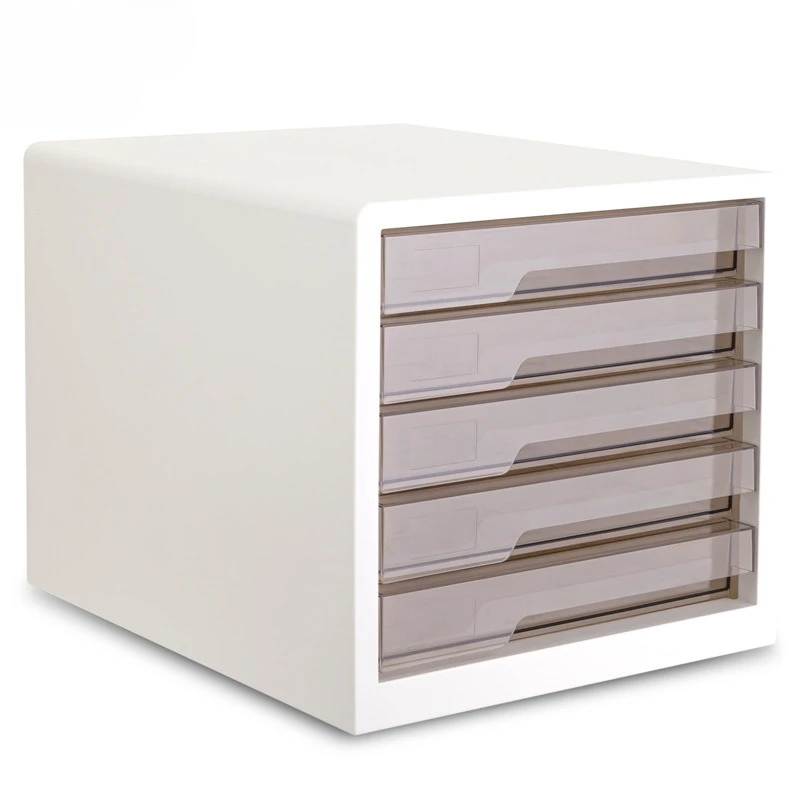 File Cabinet A4 Transparent Drawer Large Capacity Office Desktop Data Classification and Storage