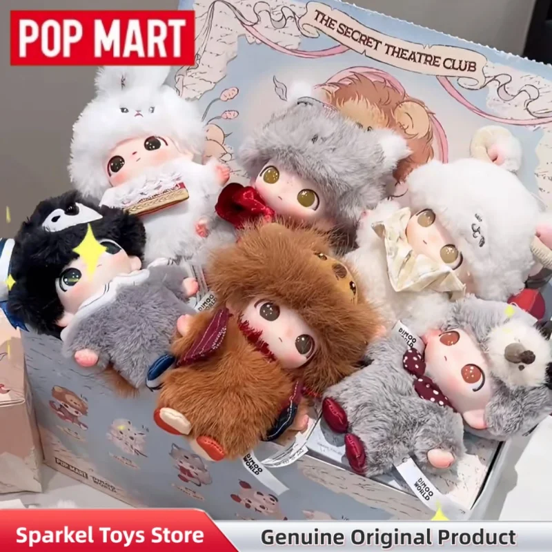 

POPMART Dimoo The Secret Theatre Club Series: Виниловая плюшевая подвеска-брелок (слепая коробка), коллекционная фигурка-талисман для сумки, подарок для любителей игрушек