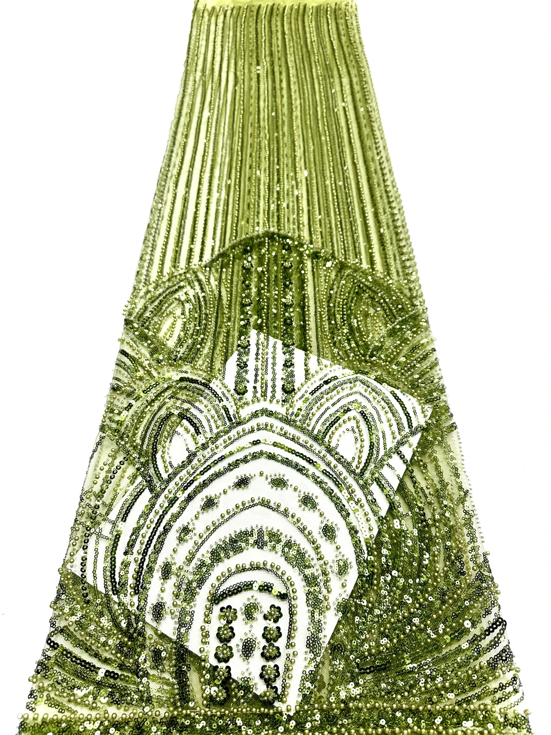 

Изумрудная французская сетчатая кружевная ткань, вышитая блестками и бусинами, высокое качество для свадебных платьев, вечерние в африканском нигерийском стиле