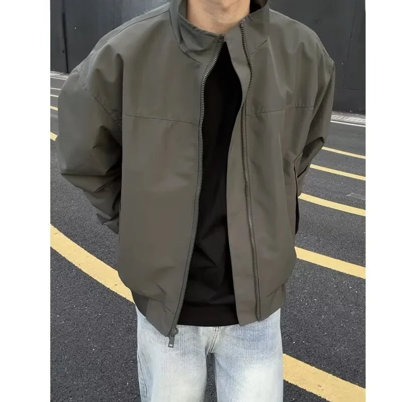 

Мужская бейсбольная куртка-бомбер на весну, повседневная, в стиле пилот, свободного кроя, с длинными рукавами, из полиэстера, ветрозащитная, молодежная, модная