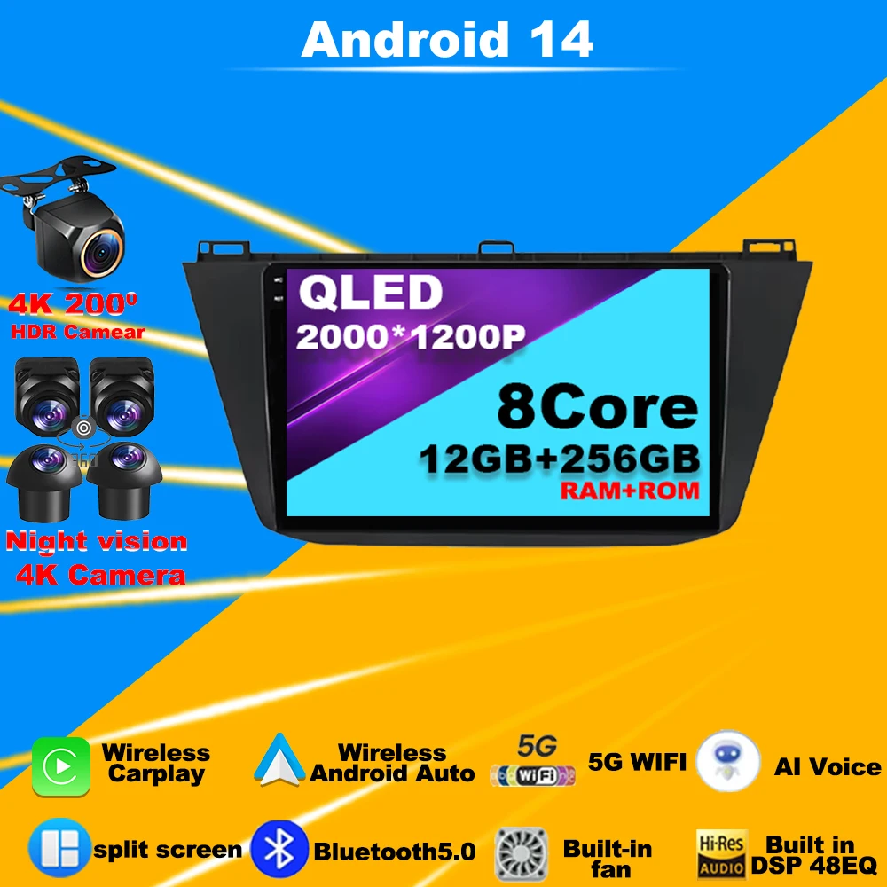 

Android 14 Car Radio For Volkswagen Polo Mk6 VI 6 2020 - 2022 GPS CarPlay Multimedia Player no 2din Navigation WIFI Autoradio